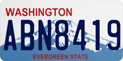 WA license plate ABN8419