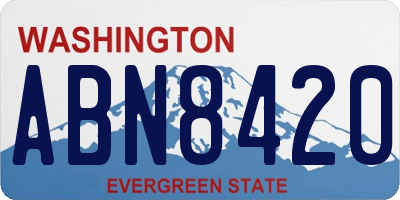 WA license plate ABN8420