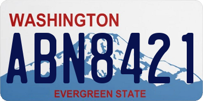 WA license plate ABN8421