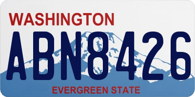 WA license plate ABN8426