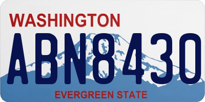 WA license plate ABN8430