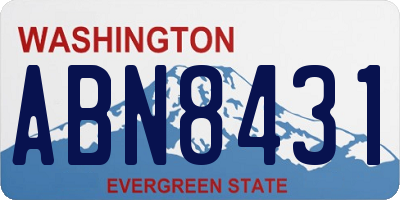 WA license plate ABN8431