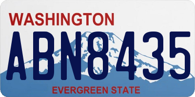 WA license plate ABN8435