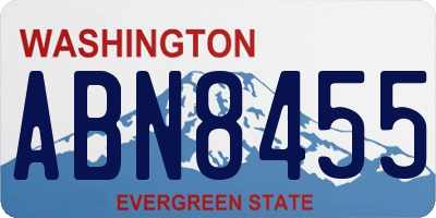 WA license plate ABN8455