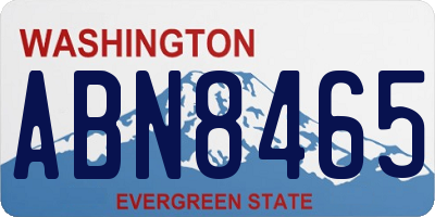 WA license plate ABN8465