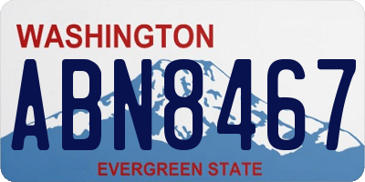WA license plate ABN8467