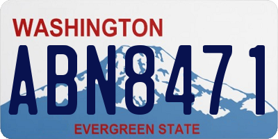 WA license plate ABN8471
