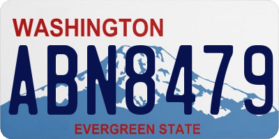 WA license plate ABN8479