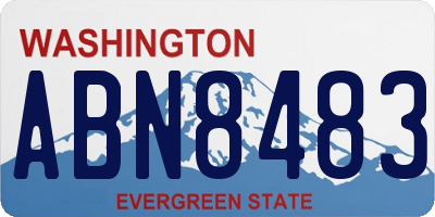WA license plate ABN8483