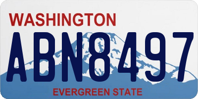 WA license plate ABN8497