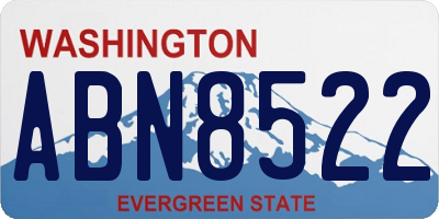 WA license plate ABN8522
