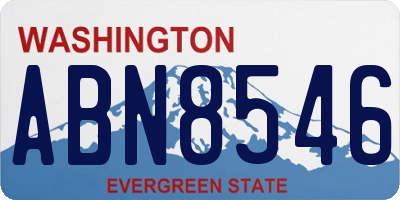 WA license plate ABN8546