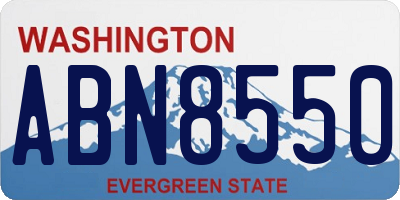 WA license plate ABN8550