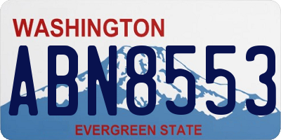 WA license plate ABN8553