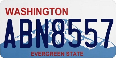 WA license plate ABN8557