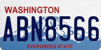 WA license plate ABN8566