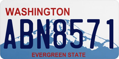 WA license plate ABN8571