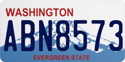 WA license plate ABN8573