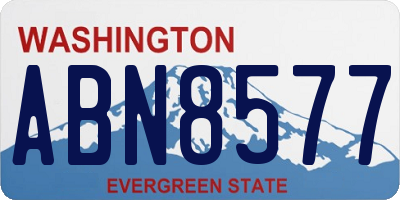 WA license plate ABN8577