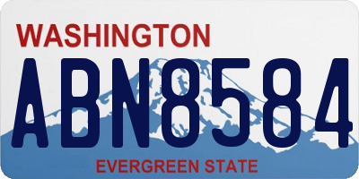 WA license plate ABN8584