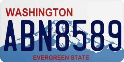WA license plate ABN8589