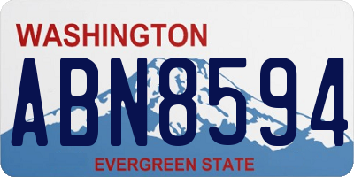WA license plate ABN8594