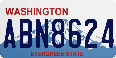 WA license plate ABN8624