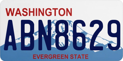 WA license plate ABN8629