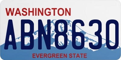 WA license plate ABN8630