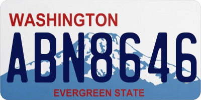 WA license plate ABN8646