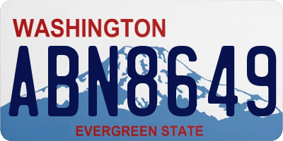 WA license plate ABN8649