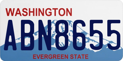 WA license plate ABN8655