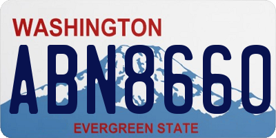 WA license plate ABN8660