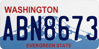 WA license plate ABN8673
