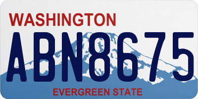 WA license plate ABN8675