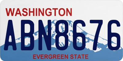 WA license plate ABN8676