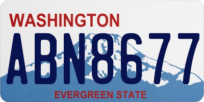 WA license plate ABN8677