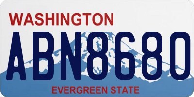 WA license plate ABN8680