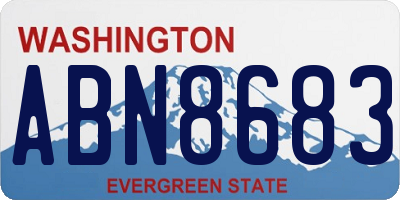 WA license plate ABN8683