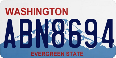 WA license plate ABN8694