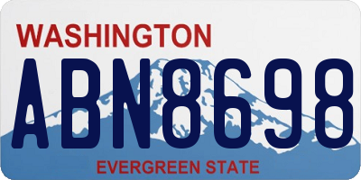 WA license plate ABN8698