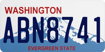 WA license plate ABN8741