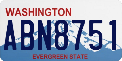 WA license plate ABN8751