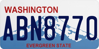 WA license plate ABN8770
