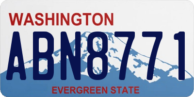 WA license plate ABN8771