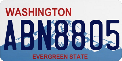 WA license plate ABN8805