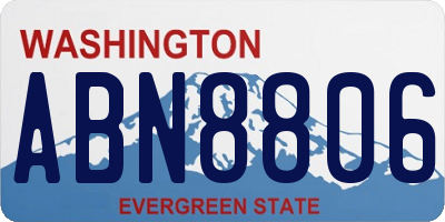 WA license plate ABN8806