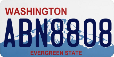 WA license plate ABN8808