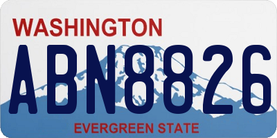 WA license plate ABN8826