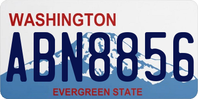 WA license plate ABN8856